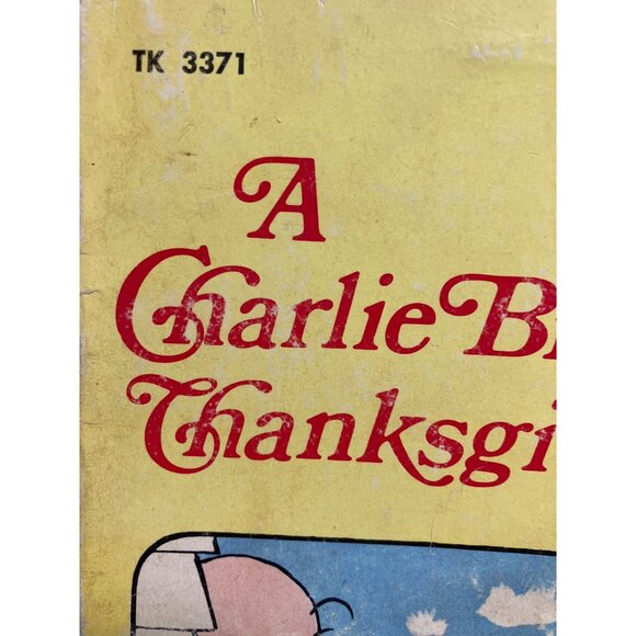 Vintage 1975 A Charlie Brown Thanksgiving Book By Charles M. Schulz - Picture 6 of 13